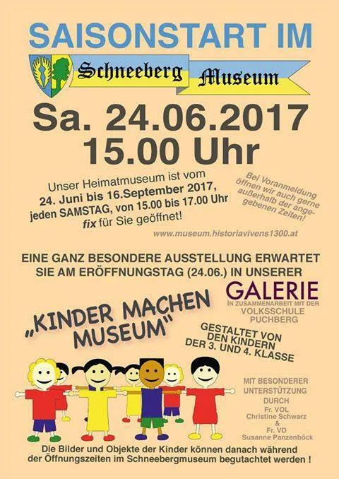 Original exhibition poster: Kinder machen Museum