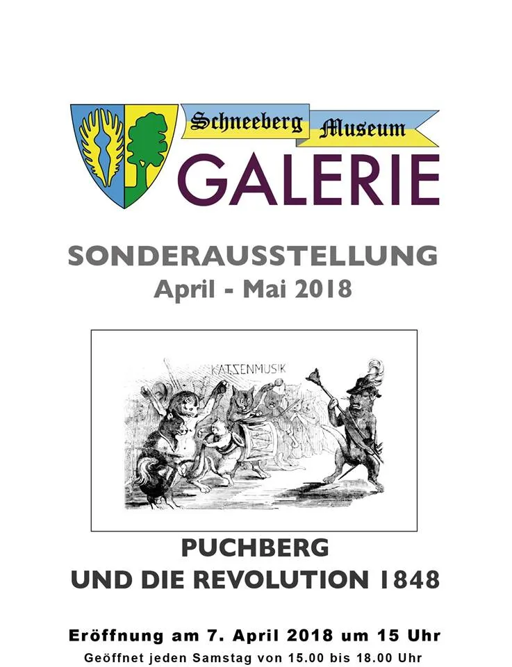 Original exhibition poster: Puchberg im Revolutionsjahr 1848