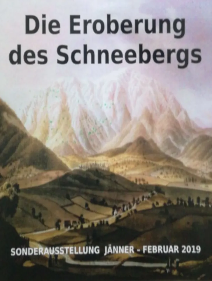 Original exhibition poster: Eroberung des Schneebergs