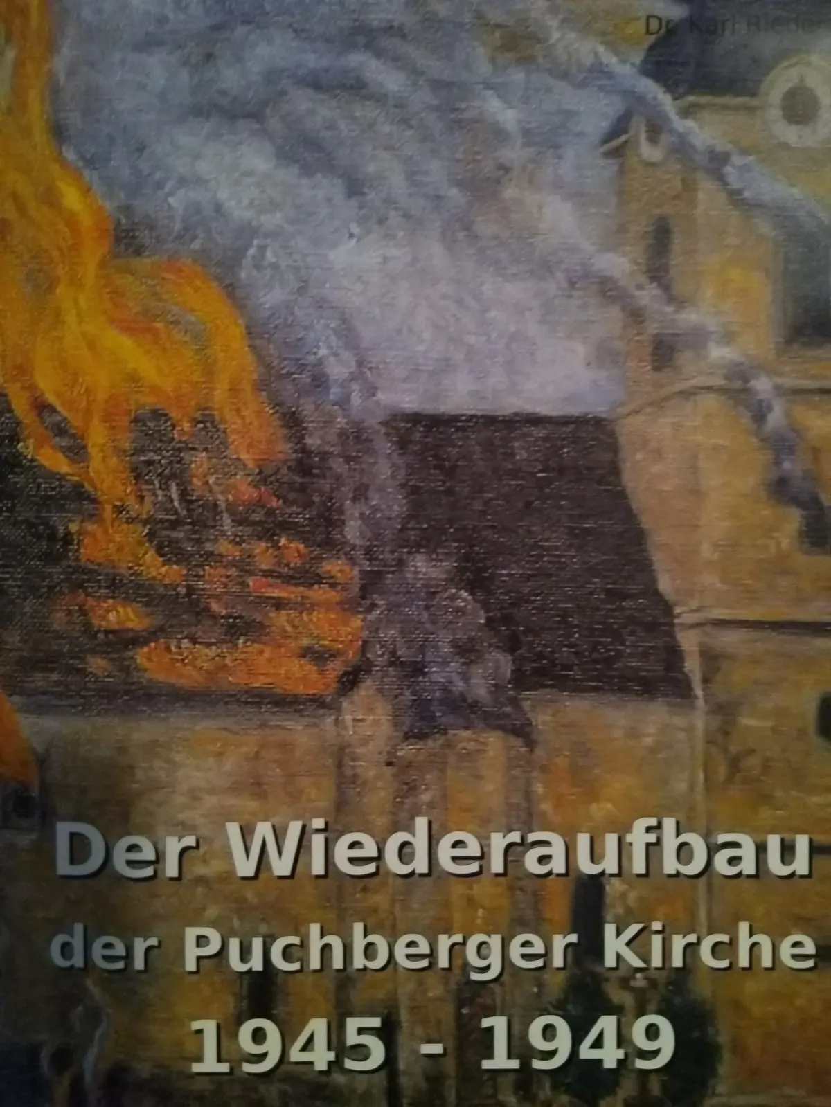 Original exhibition poster: Wiederaufbau der Kirche 1945 – 1949